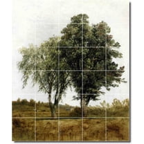 Ceramic Tile Mural-John Kensett Country Painting 248. 21.25" w x 25.5" h using (30) 4.25 x 4.25 ceramic tiles