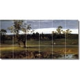 thumbnail image 1 of Ceramic Tile Mural-John Kensett Landscapes Painting 333. 72" w x 36" h using (18) 12 x 12 ceramic tiles, 1 of 3