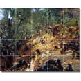 thumbnail image 1 of Ceramic Tile Mural-John Sargent Country Painting 258. 30" w x 24" h using (20) 6 x 6 ceramic tiles, 1 of 3