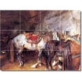 thumbnail image 1 of Ceramic Tile Mural-John Sargent Horses 26. 24" w x 18" h using (12) 6 x 6 ceramic tiles, 1 of 3