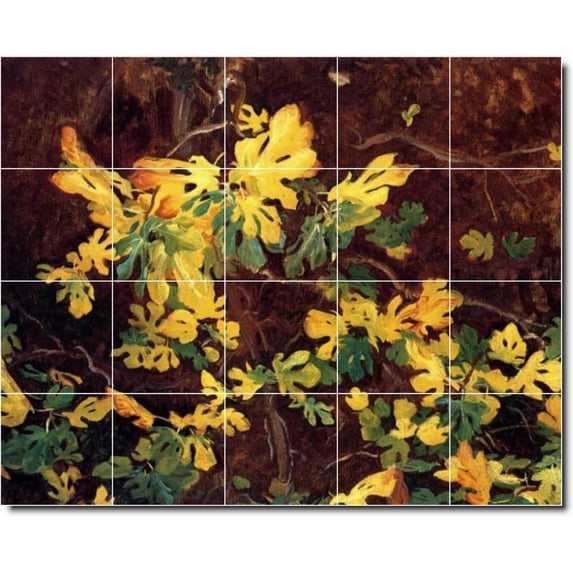 Ceramic Tile Mural-John Sargent Still Life Painting 10. 40" w x 32" h using (20) 8 x 8 ceramic tiles