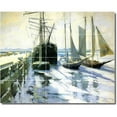 thumbnail image 1 of Ceramic Tile Mural-John Twachtman Ships Shower Tile Mural 20. 21.25" w x 17" h using (20) 4.25 x 4.25 ceramic tiles, 1 of 3