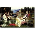 thumbnail image 1 of Ceramic Tile Mural-John Waterhouse Garden Floor Tile Mural 26. 21.25" w x 12.75" h using (15) 4.25 x 4.25 ceramic tiles, 1 of 3