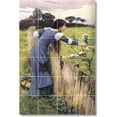thumbnail image 1 of Ceramic Tile Mural-John Waterhouse Garden Kitchen Tile Mural 27. 32" w x 48" h using (24) 8 x 8 ceramic tiles, 1 of 3