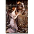 thumbnail image 1 of Ceramic Tile Mural-John Waterhouse Men Women Painting 29. 24" w x 36" h using (24) 6 x 6 ceramic tiles, 1 of 3