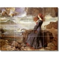thumbnail image 1 of Ceramic Tile Mural-John Waterhouse Women Painting 159. 24" w x 18" h using (12) 6 x 6 ceramic tiles, 1 of 3