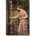 thumbnail image 1 of Ceramic Tile Mural-John Waterhouse Women Painting 162. 48" w x 72" h using (24) 12 x 12 ceramic tiles, 1 of 3