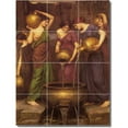 thumbnail image 1 of Ceramic Tile Mural-John Waterhouse Women Painting 164. 12.75" w x 17" h using (12) 4.25 x 4.25 ceramic tiles, 1 of 3