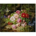 thumbnail image 1 of Ceramic Tile Mural-Josef Lauer Flowers Tile Mural Modern Home Remodeling. 30" w x 24" h using (20) 6 x 6 ceramic tiles, 1 of 3