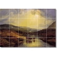 thumbnail image 1 of Ceramic Tile Mural-Joseph Turner Landscapes Painting 349. 48" w x 32" h using (24) 8 x 8 ceramic tiles, 1 of 3