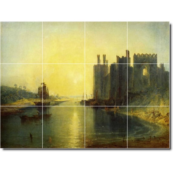 Ceramic Tile Mural-Joseph Turner Landscapes Painting 353. 17" w x 12.75" h using (12) 4.25 x 4.25 ceramic tiles