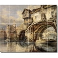 thumbnail image 1 of Ceramic Tile Mural-Joseph Turner Village Painting 96. 36" w x 30" h using (30) 6 x 6 ceramic tiles, 1 of 3