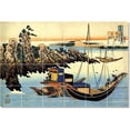 thumbnail image 1 of Ceramic Tile Mural-Katsushika Hokusai Ukiyo-E Tile Mural Construction Ideas. 72" w x 48" h using (24) 12 x 12 ceramic tiles, 1 of 3
