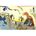 thumbnail image 1 of Ceramic Tile Mural-Katsushika Hokusai Ukiyo-E Tile Mural Contemporary House Remodeling. 48" w x 32" h using (24) 8 x 8 ceramic tiles, 1 of 3