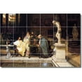 thumbnail image 1 of Ceramic Tile Mural-Lawrence Alma-Tadema Historical Backsplash Tile Mural 15. 72" w x 48" h using (24) 12 x 12 ceramic tiles, 1 of 3