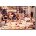 thumbnail image 1 of Ceramic Tile Mural-Lawrence Alma-Tadema Historical Backsplash Tile Mural 23. 25.5" w x 17" h using (24) 4.25 x 4.25 ceramic tiles, 1 of 3