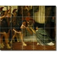 thumbnail image 1 of Ceramic Tile Mural-Lawrence Alma-Tadema Historical Kitchen Tile Mural 5. 40" w x 32" h using (20) 8 x 8 ceramic tiles, 1 of 3
