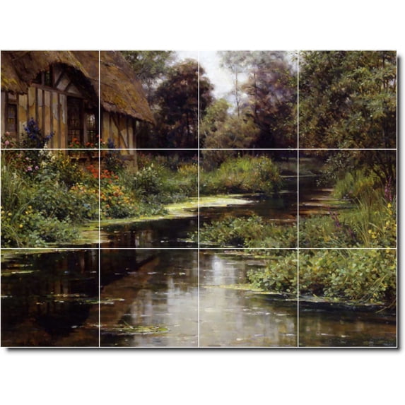 Ceramic Tile Mural-Lawrence Alma-Tadema Mother Child Painting 25. 48" w x 36" h using (12) 12 x 12 ceramic tiles