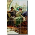 thumbnail image 1 of Ceramic Tile Mural-Lawrence Alma-Tadema Women Painting 202. 12.75" w x 21.25" h using (15) 4.25 x 4.25 ceramic tiles, 1 of 3