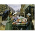 thumbnail image 1 of Ceramic Tile Mural-Louis Marie Schryver Women Painting 223. 48" w x 36" h using (12) 12 x 12 ceramic tiles, 1 of 3