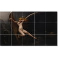 thumbnail image 1 of Ceramic Tile Mural-Luis Riccardo Falero Mythology Tile Mural Modern Construction. 21.25" w x 12.75" h using (15) 4.25 x 4.25 ceramic tiles, 1 of 3