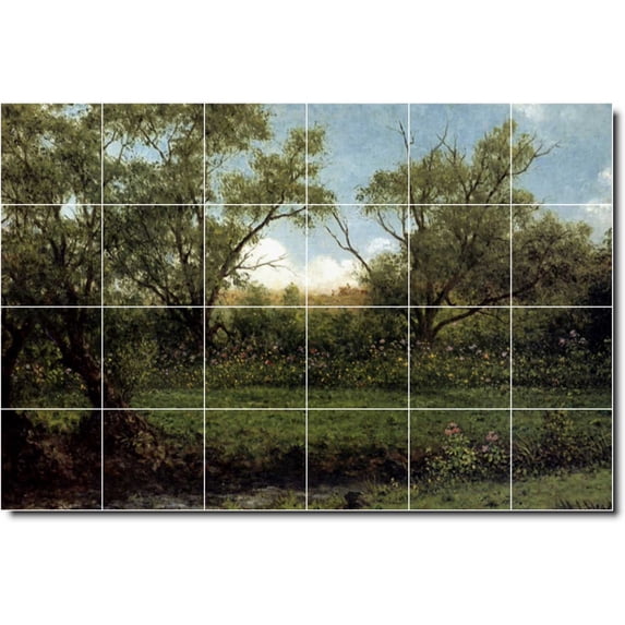 Ceramic Tile Mural-Martin Heade Landscapes Painting 378. 48" w x 32" h using (24) 8 x 8 ceramic tiles