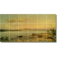 thumbnail image 1 of Ceramic Tile Mural-Martin Heade Waterfront Painting 309. 36" w x 18" h using (18) 6 x 6 ceramic tiles, 1 of 3