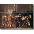 thumbnail image 1 of Ceramic Tile Mural-Nicholas Poussin Historical Bathroom Tile Mural 21. 32" w x 24" h using (12) 8 x 8 ceramic tiles, 1 of 3