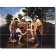 thumbnail image 1 of Ceramic Tile Mural-Nicholas Poussin Mythology Bathroom Tile Mural 14. 24" w x 18" h using (12) 6 x 6 ceramic tiles, 1 of 3