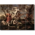thumbnail image 1 of Ceramic Tile Mural-Nicholas Poussin Mythology Kitchen Tile Mural 1. 32" w x 24" h using (12) 8 x 8 ceramic tiles, 1 of 3