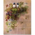 thumbnail image 1 of Ceramic Tile Mural-Paul De Longpre Flowers Tile Mural House Decor. 48" w x 60" h using (20) 12 x 12 ceramic tiles, 1 of 3