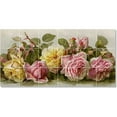 thumbnail image 1 of Ceramic Tile Mural-Paul De Longpre Flowers Tile Mural Traditional Renovations. 36" w x 18" h using (18) 6 x 6 ceramic tiles, 1 of 3