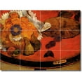 thumbnail image 1 of Ceramic Tile Mural-Paul Gauguin Still Life Kitchen Tile Mural 4. 17" w x 12.75" h using (12) 4.25 x 4.25 ceramic tiles, 1 of 3