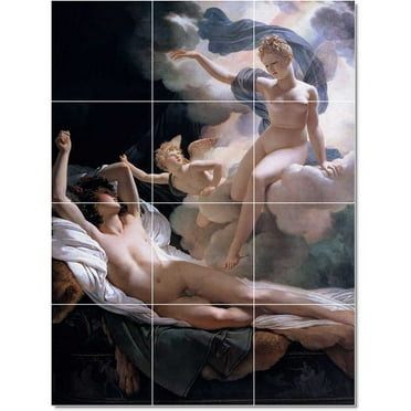 Ceramic Tile Mural-Pierre Narcisse Guerin Nudes Painting 212. 12.75" w x 17" h using (12) 4.25 x 4.25 ceramic tiles