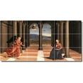 thumbnail image 1 of Ceramic Tile Mural-Raphael Angels Backsplash Tile Mural 4. 25.5" w x 12.75" h using (18) 4.25 x 4.25 ceramic tiles, 1 of 3