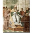 thumbnail image 1 of Ceramic Tile Mural-Raphael Historical Backsplash Tile Mural 6. 21.25" w x 25.5" h using (30) 4.25 x 4.25 ceramic tiles, 1 of 3