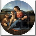 thumbnail image 1 of Ceramic Tile Mural-Raphael Mother Child Painting 38. 40" w x 40" h using (25) 8 x 8 ceramic tiles, 1 of 3