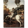 thumbnail image 1 of Ceramic Tile Mural-Raphael Mythology Backsplash Tile Mural 8. 12.75" w x 17" h using (12) 4.25 x 4.25 ceramic tiles, 1 of 3