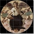 thumbnail image 1 of Ceramic Tile Mural-Raphael Religious Shower Tile Mural 10. 21.25" w x 21.25" h using (25) 4.25 x 4.25 ceramic tiles, 1 of 3