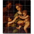 thumbnail image 1 of Ceramic Tile Mural-Raphael Religious Wall Tile Mural 12. 30" w x 36" h using (30) 6 x 6 ceramic tiles, 1 of 3