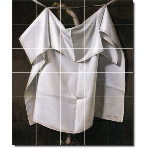 Ceramic Tile Mural-Raphaelle Peale Still Life Kitchen Tile Mural 4. 21.25" w x 25.5" h using (30) 4.25 x 4.25 ceramic tiles