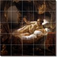 thumbnail image 1 of Ceramic Tile Mural-Rembrandt Nudes Backsplash Tile Mural 30. 60" w x 60" h using (25) 12 x 12 ceramic tiles, 1 of 3