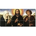 thumbnail image 1 of Ceramic Tile Mural-Rogier Weyden Religious Custom Tile Mural 20. 25.5" w x 12.75" h using (18) 4.25 x 4.25 ceramic tiles, 1 of 3