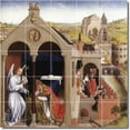 thumbnail image 1 of Ceramic Tile Mural-Rogier Weyden Religious Custom Tile Mural 21. 21.25" w x 21.25" h using (25) 4.25 x 4.25 ceramic tiles, 1 of 3