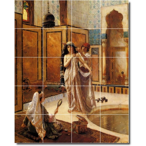 Ceramic Tile Mural-Rudolf Ernst Historical 15. 48" w x 60" h using (20) 12 x 12 ceramic tiles