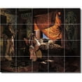 thumbnail image 1 of Ceramic Tile Mural-Rudolf Ernst Historical Bathroom Tile Mural 8. 60" w x 48" h using (20) 12 x 12 ceramic tiles, 1 of 3