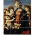 thumbnail image 1 of Ceramic Tile Mural-Sandro Botticelli Religious Backsplash Tile Mural 19. 32" w x 40" h using (20) 8 x 8 ceramic tiles, 1 of 3
