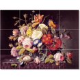 thumbnail image 1 of Ceramic Tile Mural-Severin Roesen Flowers Tile Mural Modern Floor Art 24" w x 18" h using (12) 6 x 6 ceramic tiles, 1 of 3