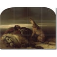 thumbnail image 1 of Ceramic Tile Mural-Sir Edwin Landseer Animals Painting 57. 24" w x 18" h using (12) 6 x 6 ceramic tiles, 1 of 3