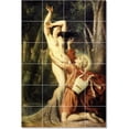 thumbnail image 1 of Ceramic Tile Mural-Theodore Chasseriau Mythology Tile Mural Modern House Decor. 17" w x 25.5" h using (24) 4.25 x 4.25 ceramic tiles, 1 of 3